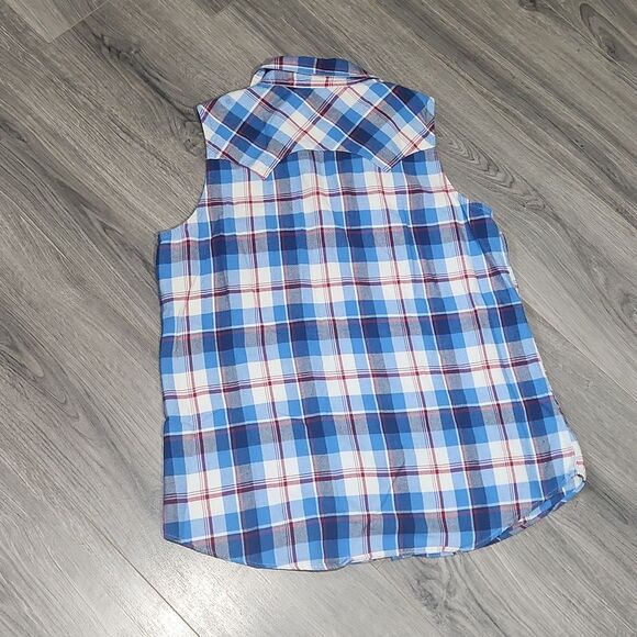 Rank 45 Pearl Snap Flannel Tank - Picture 6 of 6